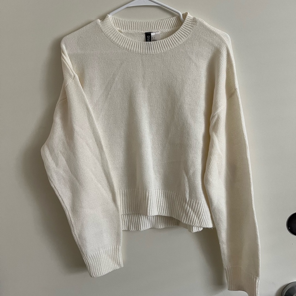 Divided Scoop Neck Sweater- Women’s Small